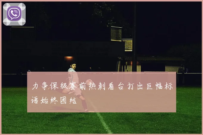 力争保级赛前热刺看台打出巨幅标语始终团结